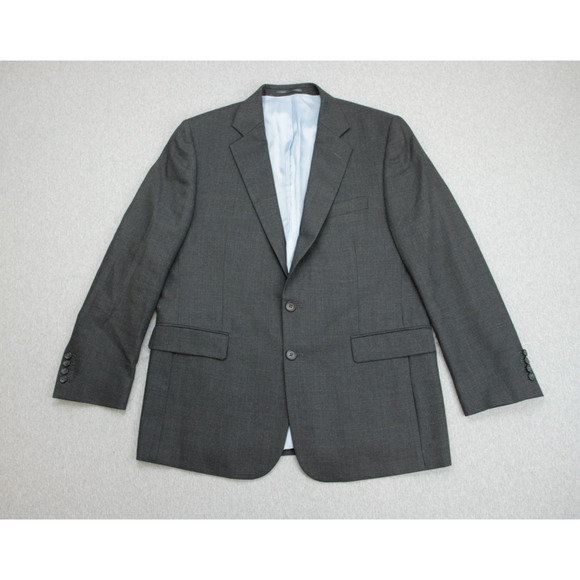 Charles Tyrwhitt Blazer Mens 44R Gray 100% Wool Classic Fit 2 Buttons - Picture 2 of 10